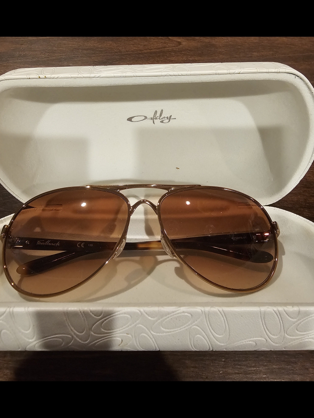 Oakley Feedback Women's Brown Aviator Sunglasses